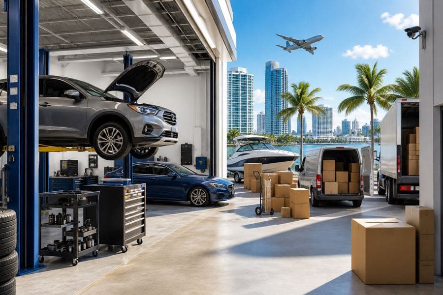 Representative Miami shipping & logistics scene